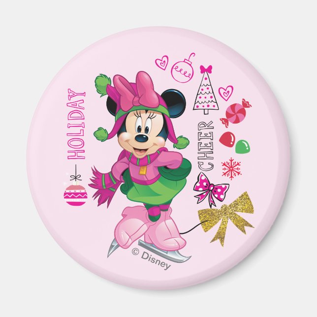 Mickey & Friends | Minnie Holiday Cheer Magnet (Front)