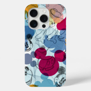 Mickey & Friends   Mouse Head Sketch Pattern iPhone 15 Pro Case
