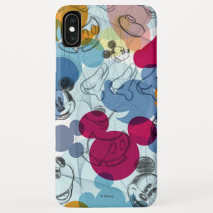Mickey & Friends   Mouse Head Sketch Pattern iPhone XS Max Case