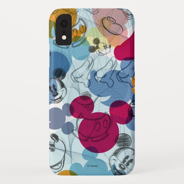 Mickey & Friends | Mouse Head Sketch Pattern Case-Mate iPhone Case (Back)