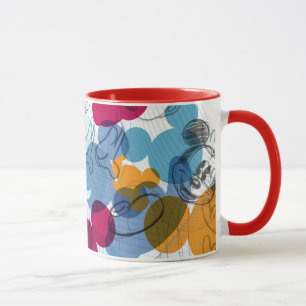 Mickey & Friends   Mouse Head Sketch Pattern Mug
