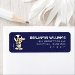 Mickey & Friends Out of this World Space Birthday<br><div class="desc">Blast off with this space-themed Mickey Mouse address label! Featuring Mickey dressed in an adorable astronaut suit with a cheerful wave, this design pops against a deep navy background. The bold, modern font gives your name and address a sleek, galactic touch—perfect for adding a fun and adventurous vibe to your...</div>