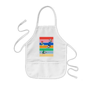 Mickey & Friends Pop-Out Color Striped Graphic Kids Apron