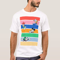 Mickey & Friends Pop-Out Color Striped Graphic