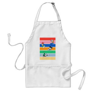 Mickey & Friends Pop-Out Colour Striped Graphic Standard Apron