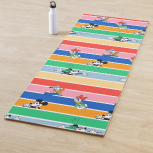 Mickey & Friends Pop-Out Colour Striped Graphic Yoga Mat