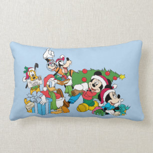 Mickey & Friends   Ready for the Holidays Lumbar Pillow