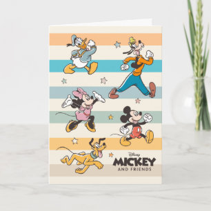 Mickey & Friends Retro Stars and Stripes Graphic Card