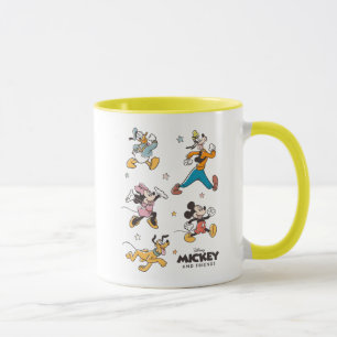 Mickey & Friends Retro Stars and Stripes Graphic Mug