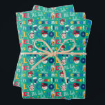 Mickey & Friends | Season's Greetings Pattern Wrapping Paper Sheet<br><div class="desc">Season's Greetings from Mickey Mouse and all his Friends! Celebrate the Holiday's this year with this cute Mickey Mouse Christmas pattern.</div>