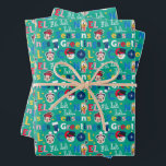Mickey & Friends | Season's Greetings Pattern Wrapping Paper Sheet<br><div class="desc">Season's Greetings from Mickey Mouse and all his Friends! Celebrate the Holiday's this year with this cute Mickey Mouse Christmas pattern.</div>