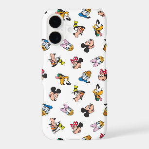 Mickey & Friends Smiling Faces Pattern