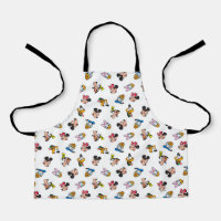 Mickey & Friends Smiling Faces Pattern