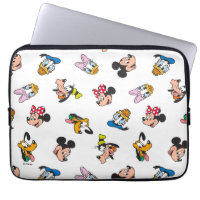 Mickey & Friends Smiling Faces Pattern