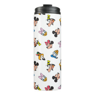 Mickey & Friends Smiling Faces Pattern Thermal Tumbler