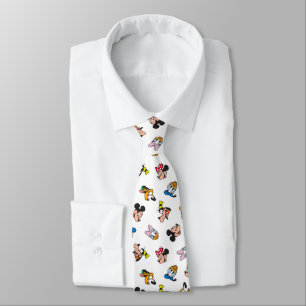 Mickey & Friends Smiling Faces Pattern Tie