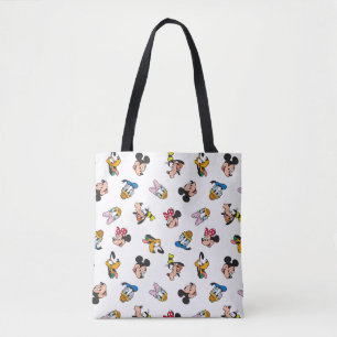 Mickey & Friends Smiling Faces Pattern Tote Bag