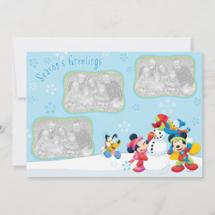 Mickey & Friends Snow : Carte de vœux de saison
