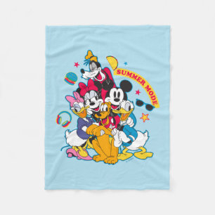 Mickey & Friends   Summer Mode Fun Fleece Blanket