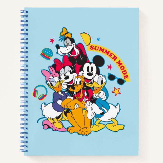 Mickey & Friends | Summer Mode Fun Notebook (Front)