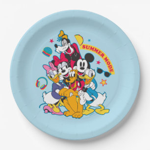 Mickey & Friends   Summer Mode Fun Paper Plate