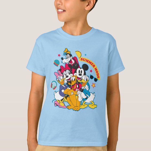 Mickey & Friends | Summer Mode Fun T-Shirt (Front)
