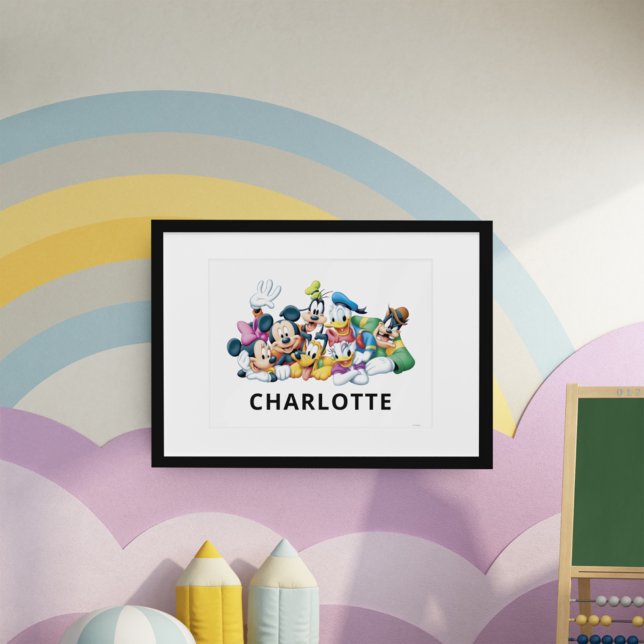 Mickey & Friends sur mesure | Affiche agenouillée (Créateur téléchargé)