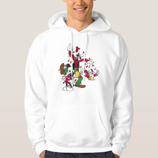 Mickey & Friends Tangled Lights Hoodie (Front)