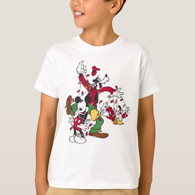 Mickey & Friends Tangled Lights T-Shirt (Front)