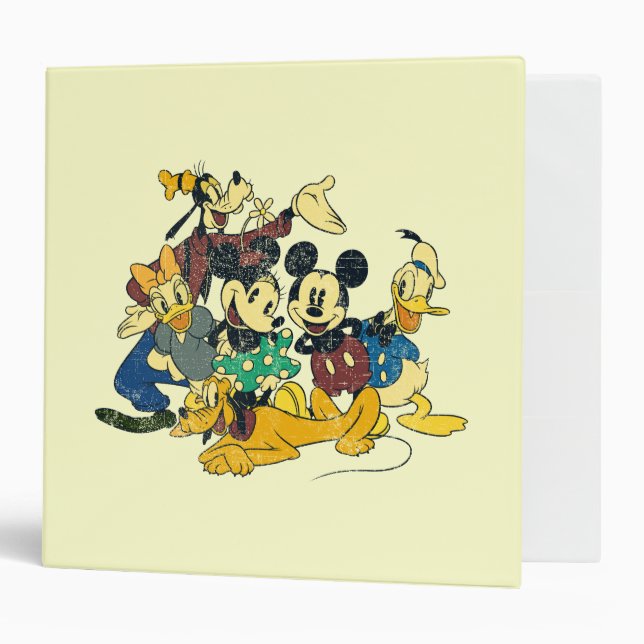 Mickey & Friends | Vintage Hug Binder (Front/Inside)
