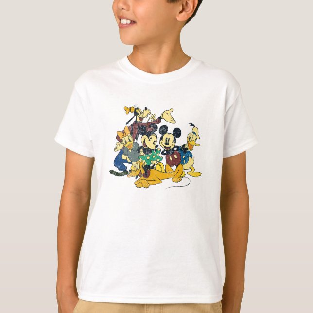 Mickey & Friends | Vintage Hug T-Shirt (Front)