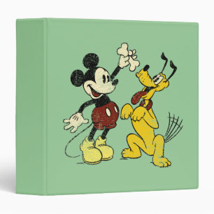 Mickey & Friends   Vintage Mickey & Pluto Binder