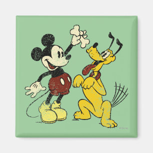 Mickey & Friends Vintage Mickey & Pluto Magnet