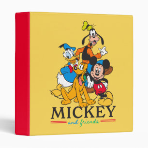 Mickey & Friends Vintage Squad Graphic Binder