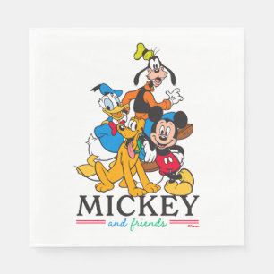 Mickey & Friends Vintage Squad Graphic Napkin