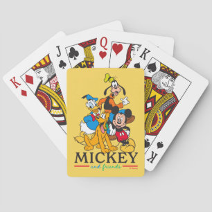 Mickey & Friends Vintage Squad Graphic Playing Cards
