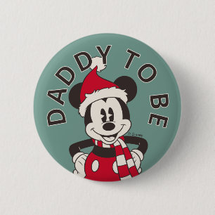 Mickey & Friends Winter Baby Shower 2 Inch Round Button