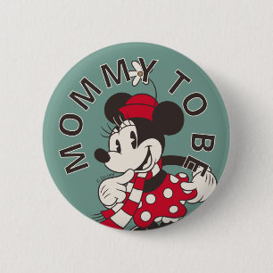 Mickey & Friends Winter Baby Shower 2 Inch Round Button