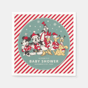 Mickey & Friends Winter Baby Shower Napkin