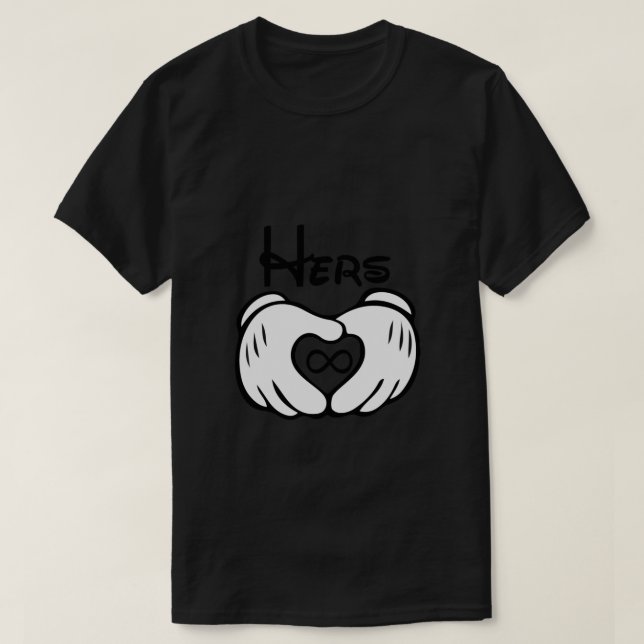 Mickey G-l-o-v-e Couple Shirt 1 (Design Front)
