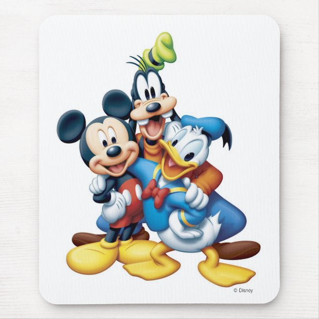 Mickey, Goofy, and Donald Mouse Pad (Front)