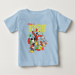 Mickey, Goofy, Donald   Make it Bright Baby T-Shirt