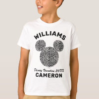 Mickey Grey Cheetah | Family Vacation and Year T-S