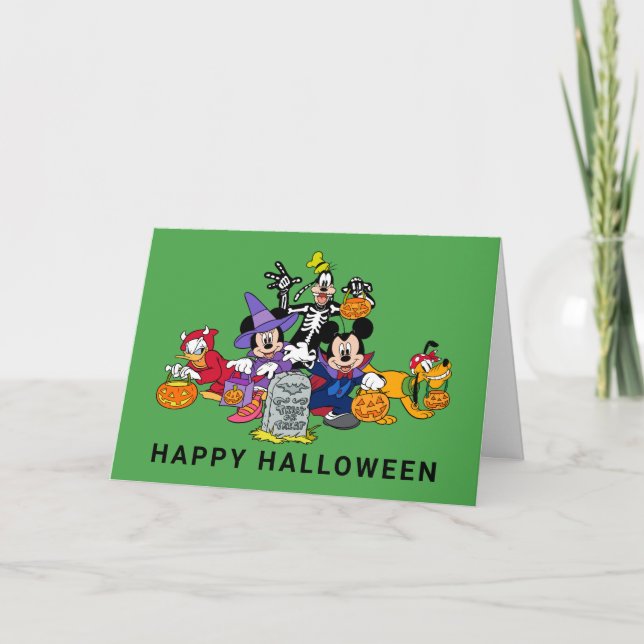 Mickey Halloween Fun with Friends Card (Front)