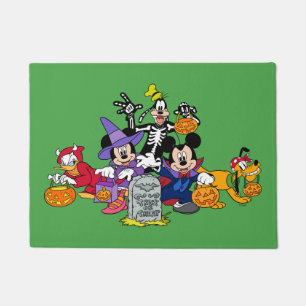 Mickey Halloween Fun with Friends Doormat