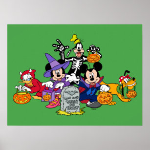 Mickey Halloween Fun with Friends Poster