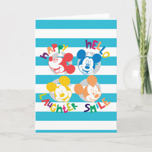Mickey - Happy Hello Laughter Smile Card