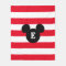 Mickey Head Silhouette Striped Pattern | Monogram