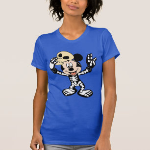 Mickey in Halloween Skeleton Costume T-Shirt