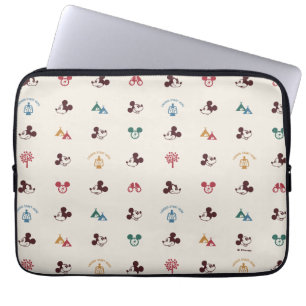 Mickey   Laughs Start Here Pattern Laptop Sleeve